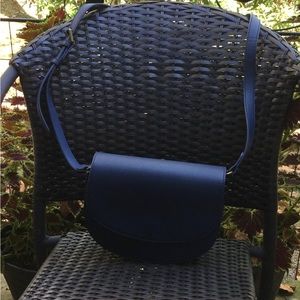 NWT LOFT navy cross-body. Magnetic closure. Several inside pockets. classy!